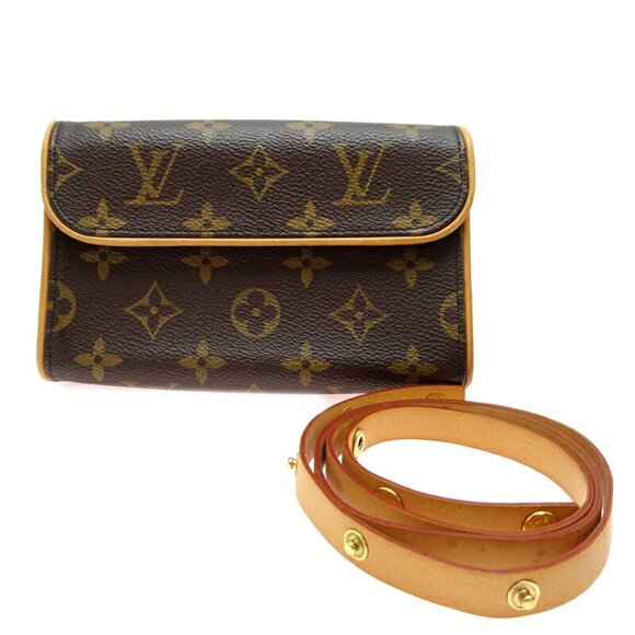 LOUIS VUITTON Brown Monogram Pochette Pouch